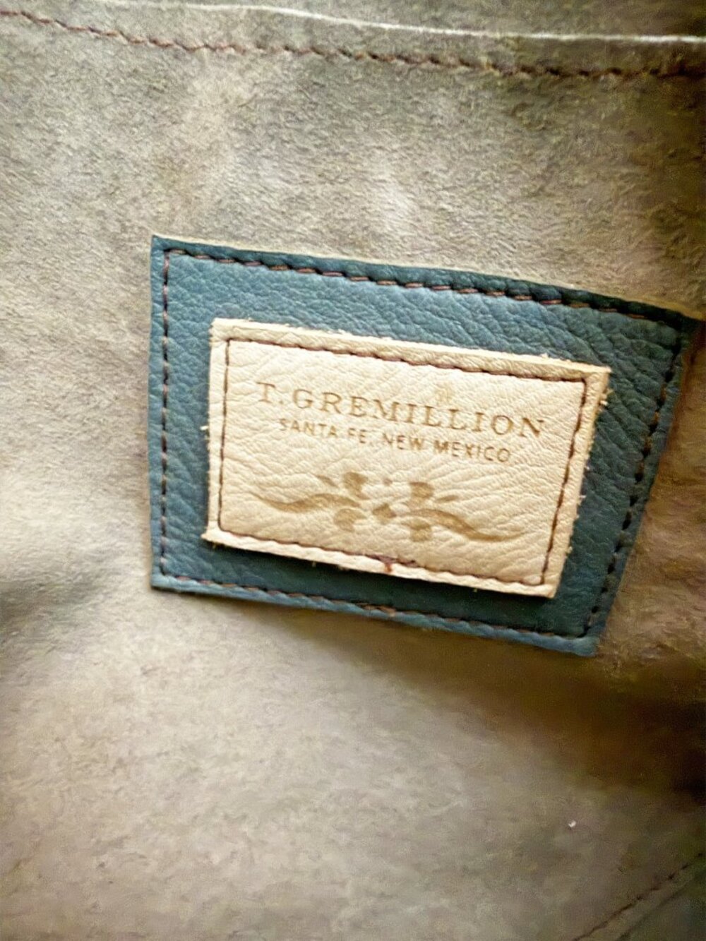 T. GREMILLION BLUE Leather fringe bag - Picture 7 of 9